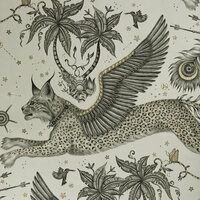 Clarke &amp; Clarke Wilderie W0118/02 - Geel Behang