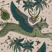 Clarke &amp; Clarke Wilderie W0118/05 - Roze Behang