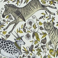 Clarke &amp; Clarke Wilderie W0119/04 - Geel Behang