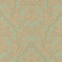 Rasch Trianon XIII 570632 Groen / Goud Behang