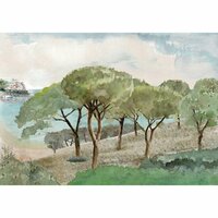 Casadeco Wonderwalls 2 200007511 - Groen Behang