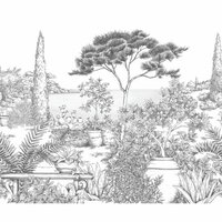 Casadeco Wonderwalls 2 200019807 - Zwart Behang