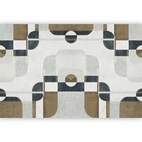 Casadeco Carnaby Street - Blauw CARN200586129 Behang