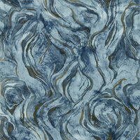 Clarke &amp; Clarke Lusso - Blauw W0168/03 Behang