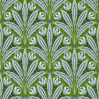 Clarke &amp; Clarke Secret Garden - Blauw W0193/01 Behang