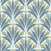 Clarke &amp; Clarke Secret Garden - Blauw W0193/02 Behang