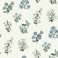 Clarke &amp; Clarke Secret Garden - Blauw W0194/03 Behang
