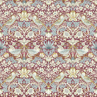 Clarke &amp; Clarke William Morris Designs - Paars W0171/04 Behang