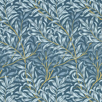 Clarke &amp; Clarke William Morris Designs - Blauw W0172/01 Behang