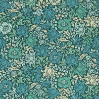 Clarke &amp; Clarke William Morris Designs - Blauw W0173/02 Behang