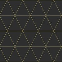 Origin Wallcoverings City Chic 347684 - Zwart / Goud Behang