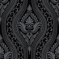 Origin Wallcoverings Grandeur 346602 - Zwart Behang