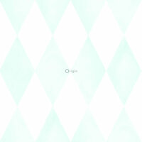 Origin Wallcoverings Hide &amp; Seek 337218 - Wit / Groen Behang