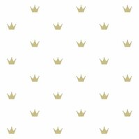 Origin Wallcoverings Precious 347678 - Wit / Goud Behang