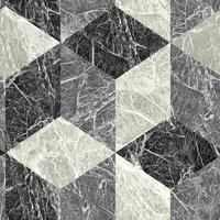 Origin Wallcoverings Raw Elegance 347318 - Zwart / Grijs Behang