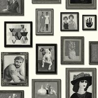 Origin Wallcoverings Wunderkammer 347462 - Zwart / Wit Behang