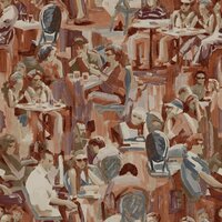 Origin Wallcoverings Wunderkammer 347420 - Rood / Oranje Behang