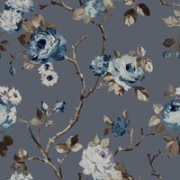 Origin Wallcoverings Wunderkammer 347429 - Blauw / Groen / Blauw Behang