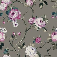Origin Wallcoverings Wunderkammer 347430 - Paars / Grijs Behang