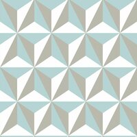 Origin Wallcoverings Wunderkammer 347446 - Wit / Blauw / Groen Behang