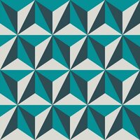 Origin Wallcoverings Wunderkammer 347449 - Blauw / Groen Behang