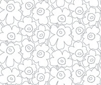 HookedOnWalls Marimekko Volume 07 (incl. Gratis Lijm*) 25916 Grijs / Metallic Zilver