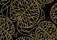 HookedOnWalls Marimekko Volume 07 (incl. Gratis Lijm*) 25923 Zwart / Metallic Goud