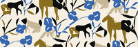 HookedOnWalls Marimekko Volume 07 (incl. Gratis Lijm*) 25925 Blauw / Beige / Grijs / Zwart / Cr&egrave;me