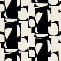 HookedOnWalls Marimekko Volume 07 (incl. Gratis Lijm*) 25940 Zwart / Cr&egrave;me
