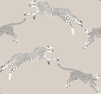 HookedOnWalls Scalamandre (incl. Gratis Lijm*) JV26022 Taupe / Grijs