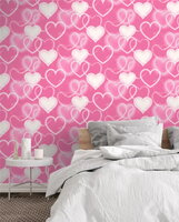 Arthouse Signature Collection behang Neon Heart Wall Pink 1001222AH