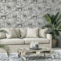 Arthouse Signature Collection behang Safari Elephant Charcoal 296700