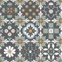 Dutch Wallcoverings Illusion M894-09 Blauw / Wit / Zwart / Goud