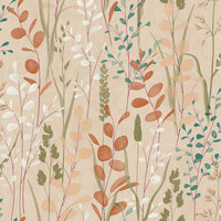 Dutch Wallcoverings Karuna A76201 - Roze / Groen