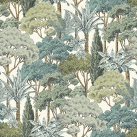 Dutch Wallcoverings Karuna A76302 - Groen / Blauw