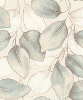 Rasch Incanto 659863 - Blauw / Cr&egrave;me