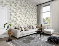 Rasch Incanto 659863 - Blauw / Cr&egrave;me