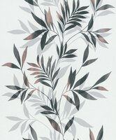 Noordwand Mona 82458 - Wit / Bruin / Metallic