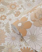 Esta Home Bloemen 131247 (incl. Gratis Lijm*) Terracotta