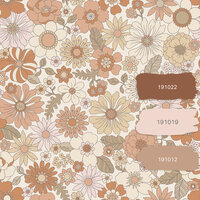Esta Home Bloemen 131247 (incl. Gratis Lijm*) Terracotta