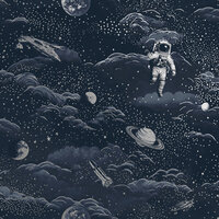 Dutch Wallcoverings Adventure Awaits Blauw Zilver 14051