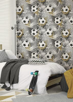 Dutch Wallcoverings Adventure Awaits Zwart Goud 14090