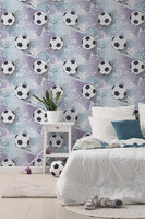 Dutch Wallcoverings Adventure Awaits Lila Zilver 14091