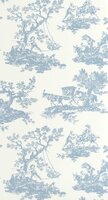 Casadeco Les Belles Toiles De Jouy 2 BTJD201696202 (incl. Gratis Lijm*) Blauw