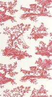 Casadeco Les Belles Toiles De Jouy 2 BTJD201698585 (incl. Gratis Lijm*) Rood