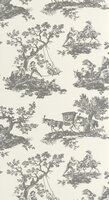 Casadeco Les Belles Toiles De Jouy 2 BTJD201699310 (incl. Gratis Lijm*) Zwart
