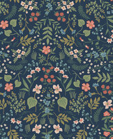 Eijffinger Rifle Paper co. RI5154 (incl. Gratis Lijm*) Goud / Blauw / Groen / Rood