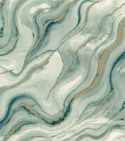 Rasch Factory VI 497632 Wit / Groen / Goud