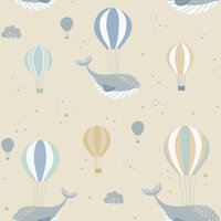 Dutch Wallcoverings Sweet Dreams N062-02 Beige / Blauw