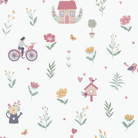 Dutch Wallcoverings Sweet Dreams N065-04 Roze / Groen